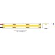 Tira LED 230V monocolor 15W/mt COB IP67 10x5mm corte cada 45mm, Bobina 50mts x 7,30€/m